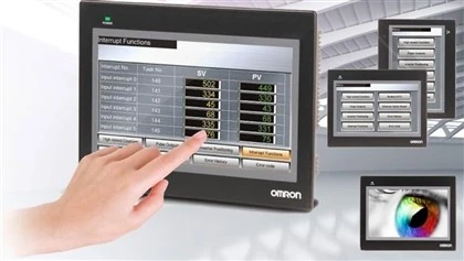 Touch screen Omron NB10W-TW01B, 10,1 pollici, LCD TFT, colori, 1024 × 600 punti, host USB, Ethernet