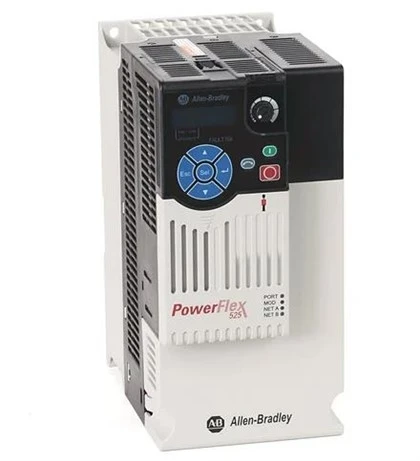 Convertitore di frequenza Allen-Bradley PowerFlex 525 25B-D037N114, con EtherNet/IP integrato e sicurezza, 480 V CA, trifase, 25 HP, 18,5 KW servizio normale