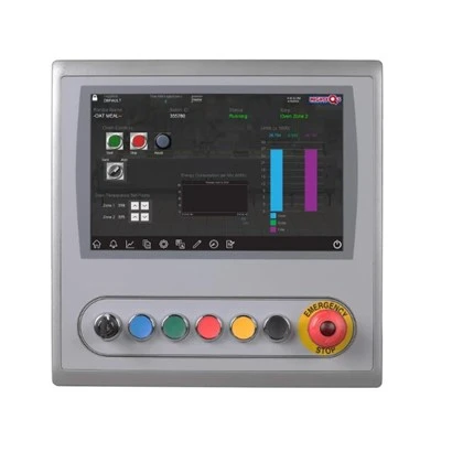Modello standard di interfaccia operatore Allen-Bradley 2711P-T15C22D8S-B Panelview Plus 7, touchscreen, 15 pollici. Porta di comunicazione Ethernet DLR con display a colori TFT, con alimentazione a 24 V CC, HMI, versione senza marchio.